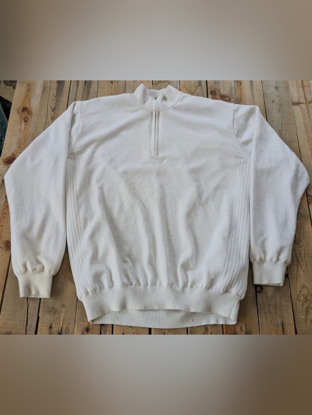 vintage Greg Norman Golf knit quarter zip  men's Size XL